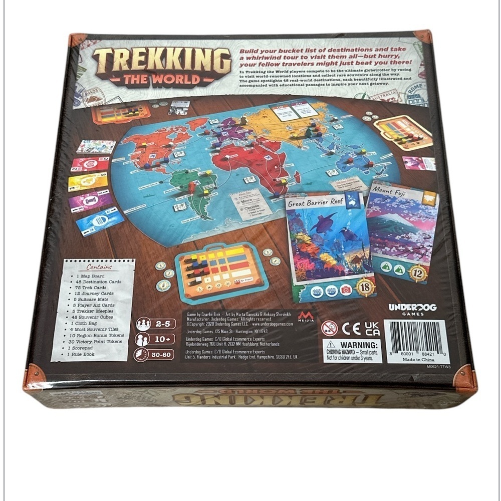 BRAND NEW sealed in plastic Trekking the World board game - Picture 2 of 3